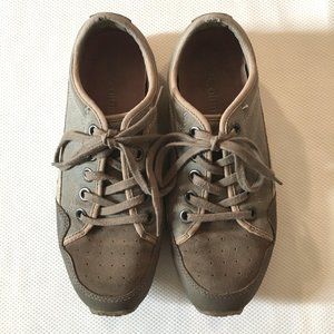 Columbia Greenbelt Beige Leather Low Top Skater Shoes Size 9.5